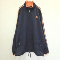 アディダス　adidas　ジャージ　トラックジャケット　M　スポーツ　ネイビー