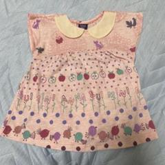 【一度のみ着用】ANNA SUI mini レトロフルーツ柄 ロンパース 80㌢ 一度のみ着用】ANNA SUI mini レトロフルーツ柄 ロンパース 80㌢