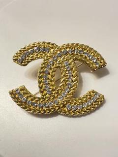 ☆【希少】CHANEL ヴィンテージ ブローチ ラインストーン