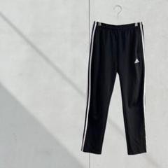 3517【adidas】三本ラインジャージ　ズボン　パンツ　黒　Ｍ　運動　Y2K
