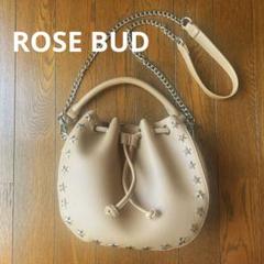 00s y2k バッグ　ROSE BUD ベージュレザーバッグ 00s y2k バッグ ROSE BUD ベージュレザーバッグ