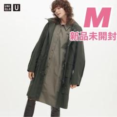 ☆ユニクロU☆ 新品 フーデッドコート オリーブ M - メルカリ