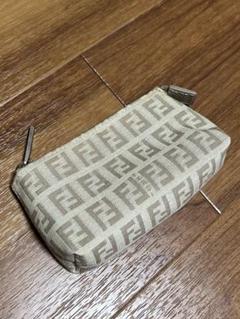 希少 FENDI フェンディ 二つ折り財布 ウォレット ズッカ柄 ズッキーノ柄 1円 FENDI フェンディ ズッカ柄 ズッキーノ PVC 二つ折り 財布
