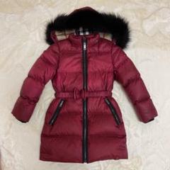 バーバリー　キッズ　メガチェック　ファー付きダウン　ノバチェック　116㎝ Burberry's(バーバリー) ノヴァチェックダウンジャケット8045956