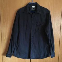 ユニクロ*黒の長袖シャツ Lサイズ 100%コットン