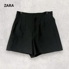 ZARA ザラ タックショートパンツ ホットパンツ S ブラック 3395