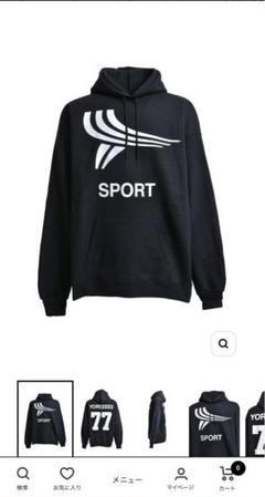 yori sport パーカー