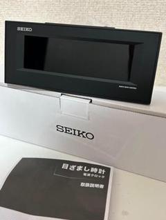 新品 箱入 セイコー置き時計 BC413K 黒 目覚まし時計 電波 デジタル時計