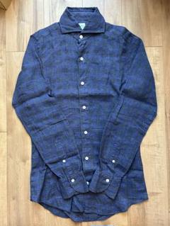 【美品】 finamore リネンシャツ XSサイズ