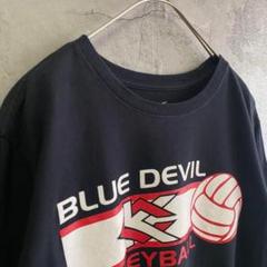 ナイキ 古着 アメリカ輸入 ブルーデビル 両面プリント Tシャツ 半袖 黒色