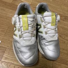 New Balance ゴルフシューズ BOA シルバー/イエロー