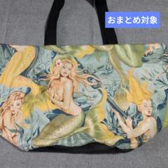 〇ドでか〇マーメイド柄バケツ型エコバッグ