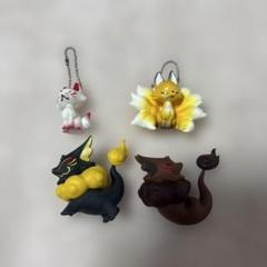 つぼみ狐　はなむぐり　卓上フィギュア等4点