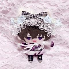 ぬい服 ぬいぐるみ ヘッドドレス ネコ耳 にじぱぺっと おまんじゅう 10cm
