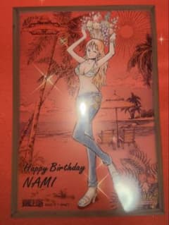 3枚セット　東京ワンピースタワー　誕生日　ステッカー　ナミ　シャンクス　メリー 3枚セット東京ワンピースタワー誕生日ステッカーナミシャンクス