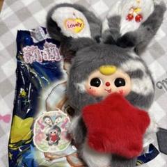BabyThreeマカロンウサギとBabyThree虫くものぬいぐるみ２個セット BabyThreeマカロンウサギとBabyThree虫くものぬいぐるみ2個