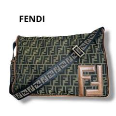 希少 FENDI ヴィンテージ ズッカ柄 ビッグロゴ FF柄 ショルダーバッグ