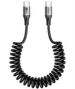 急速充電✴︎USB Type C ケーブル 0.5M〜1.5M伸びる 60W