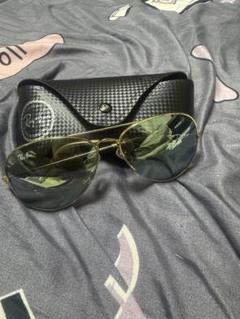 Ray-Ban アビエイター サングラス ゴールド