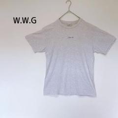 【フーズフーギャラリー】ユニセックス半袖Tシャツ L グレー ワンポイントロ