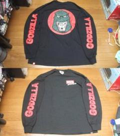ゴジラ XXL パンクドランカーズ 未使用 ロング Tシャツ ロンT 黒