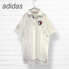 アディダス✨adidas GOLF メンズ 半袖ポロシャツ（Ｌ）白 コットン混