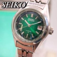 SEIKO 自動巻き シルバー デイト ラウンド レディース腕時計 1228