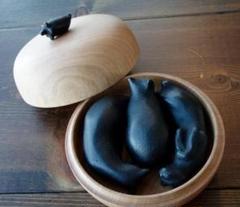 ☆彡 【 以猫伝心 】 南部鉄器 MIKIMOTO 猫の文鎮 ☆彡