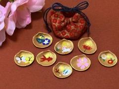 ハンドメイド　ミニチュア　貝合わせ