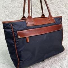 人気✨フェリージ 14-26ビジネスバッグ ナイロン×レザー 紺色 人気✨フェリージ 14-26ビジネスバッグ ナイロン×レザー 紺色