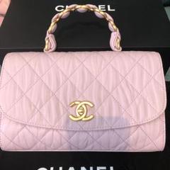 CHANELシャネルココハンドル新作ラベンダーチェーンバッグ