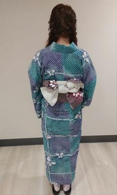 未使用品　絞り浴衣レディース　身丈約162㎝ 未使用品絞り浴衣レディース身丈約162㎝