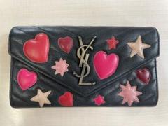 【激レア】サンローラン ハートスタッズ 長財布　黒　YSL 2025年最新】サンローラン スタッズ 財布の人気アイテム - メルカリ