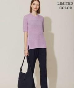 【美品】Bibiy 半袖ニット 新品 citybreeze☆人気韓国ブランド☆ ブックルシンボルロゴ半袖