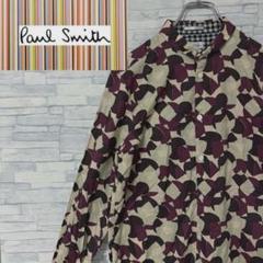 ポールスミス PaulSmith 長袖 シャツ コットン100% 総柄 L