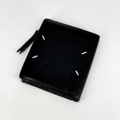メゾン マルジェラ 二つ折り 財布 4ステッチ ジップ ブラック 小銭入れ 黒 三越伊勢丹 | Maison Margiela/メゾン マルジェラ_Women通販 | 4
