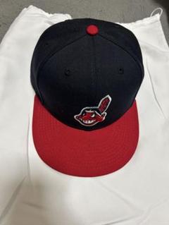 希少 インディアンスキャップ NEWERA 7 1/4 NEW ERA ニューエラ キャップ 90s インディアンズ USA 7 1/4