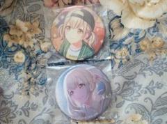 プロセカ　グリッター缶バッジ　小豆沢こはね