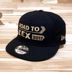激レア【ニューエラ】ROAD TO EX 勝者 限定キャップ バンド 黒×金