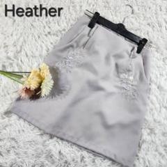 【Heather】ヘザー レディース 刺繍ミニスカート S