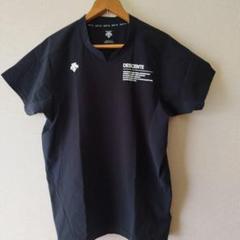デサント スカイG ブラック Oサイズ ストレッチTシャツ ポリ100%