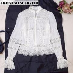 新品未使用品 エルマンノシェルヴィーノ コットンブラウス 半袖レース 38 楽天市場】ERMANNO SCERVINO（シャツ・ブラウス｜トップス