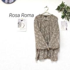 9514 Rosa Roma プリーツデザインシアーブラウス 透け感