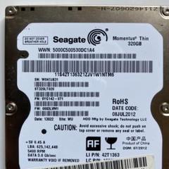 Seagate Momentus Thin 320GB 5400RPMのサムネイル