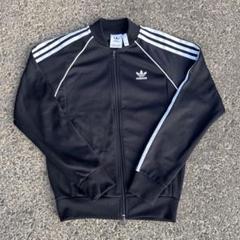 adidas ジャケット ブラック 短丈 短丈 adidas トラックジャケット archive - メルカリ