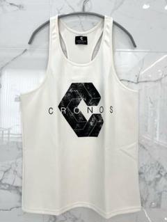 【美品】CRONOS タンクトップ M ホワイト/ブラック CRONOS SIDE INSERTS TANKTOP【WHITE】