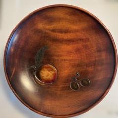 岡山特産　烏城彫　烏城塗　菓子鉢　直径30センチ　骨董品 岡山特産 烏城彫 烏城塗 菓子鉢 直径30センチ 骨董品 - メルカリ