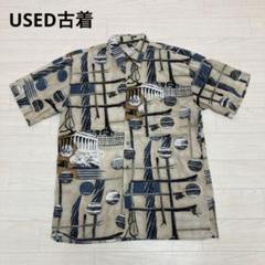 USED古着　半袖シャツ 総柄シャツ