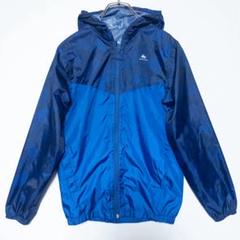 QUECHUA 青 フルジップ ウィンドブレーカー S