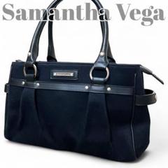 【美品】Samantha Vega 2way ハンドバッグ 黒 Samantha Vega - サマンサベガ ハンドバッグ 2way ロゴ 黒